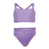 Kids Everyday Sunday | Heather Mauve Two Piece Girl Swim Set