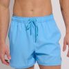 Men Everyday Sunday | Silk Blue Retro Swim Trunk