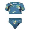 Kids Everyday Sunday | Blue Coral Two Piece Girl Swim Set