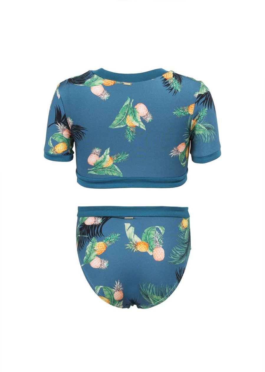 Kids Everyday Sunday | Blue Coral Two Piece Girl Swim Set