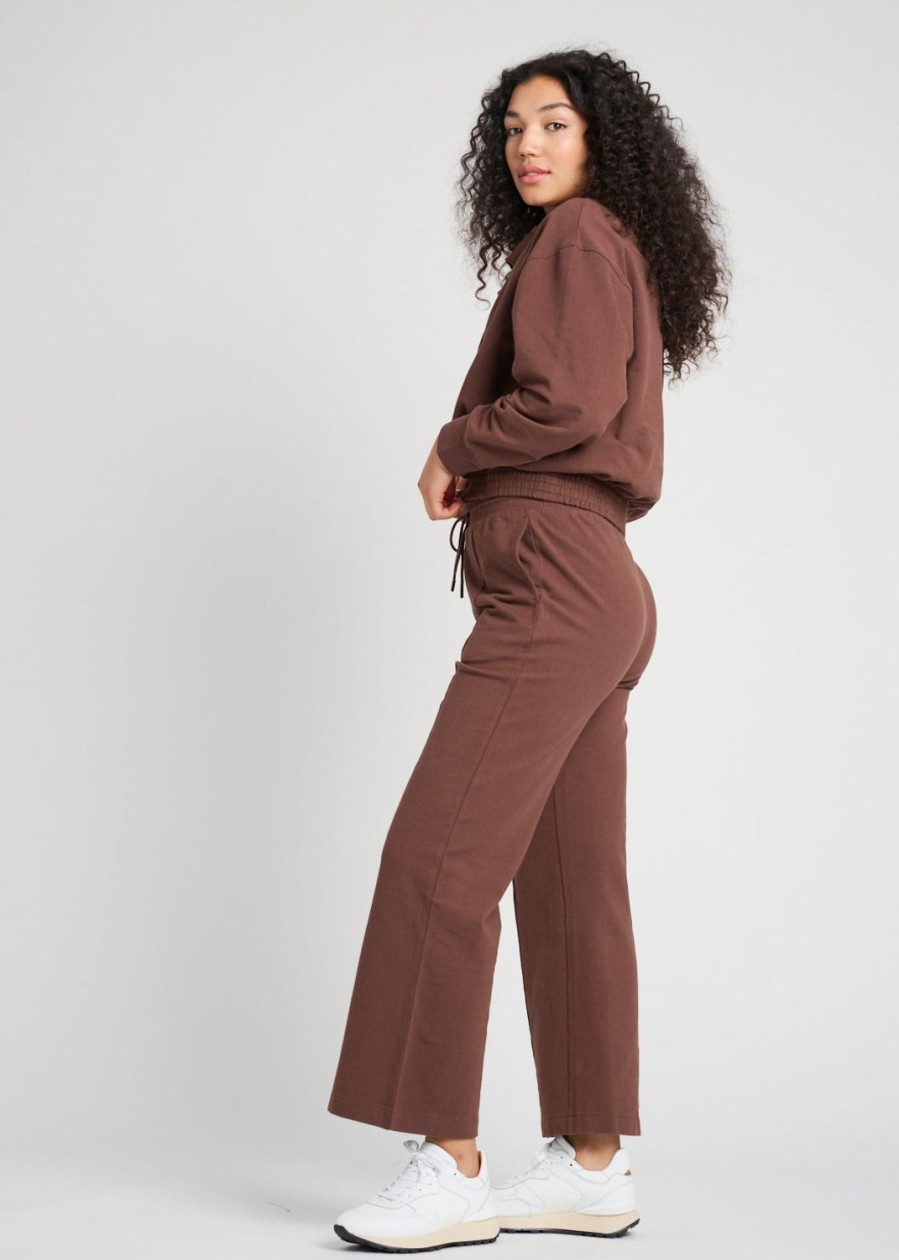 Women Everyday Sunday Loungewear | Chestnut Organic Comfort Wide Pant