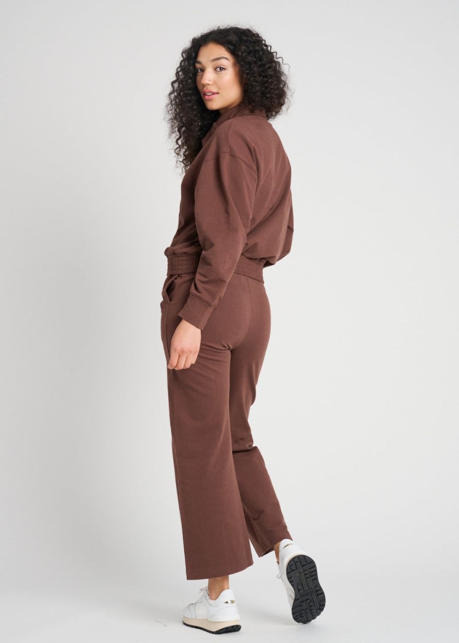 Women Everyday Sunday Loungewear | Chestnut Organic Comfort Wide Pant