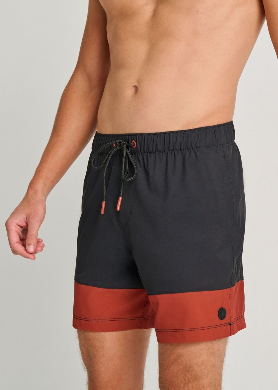 Men Everyday Sunday | Black Recycled Casual Swim Trunks