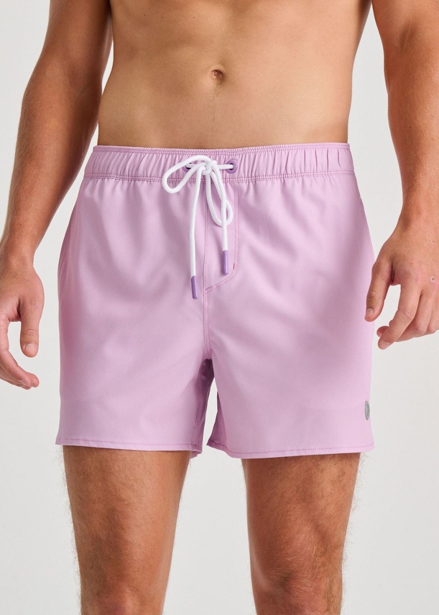 Men Everyday Sunday | Dusty Lilac Purple Recycled Retro 2 Swim Trunks