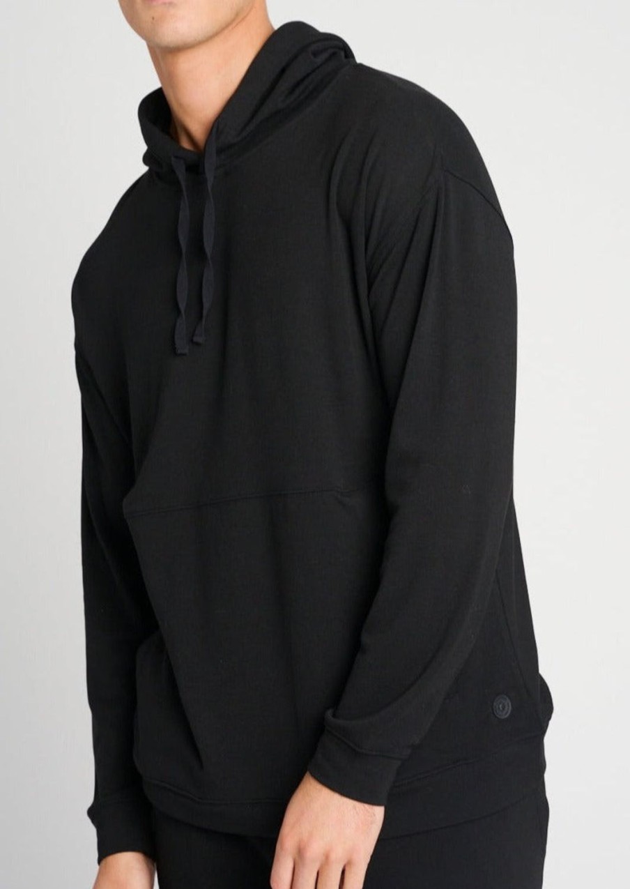 Men Everyday Sunday | Black Warm Hoodie