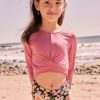 Kids Everyday Sunday | Floral Sunset One-Piece Girl Rashguard