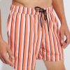 Men Everyday Sunday | Striped Orange Casual Swim Short