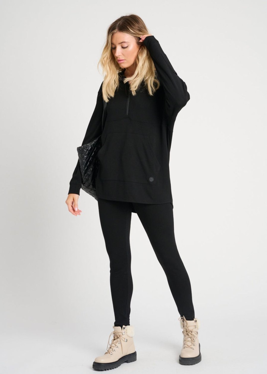 Women Everyday Sunday Loungewear | Black Warm Legging