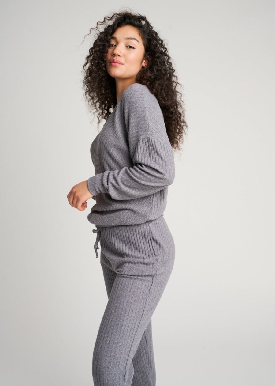 Women Everyday Sunday Loungewear | Cool Gray Mix Recycled Leisure Jogger