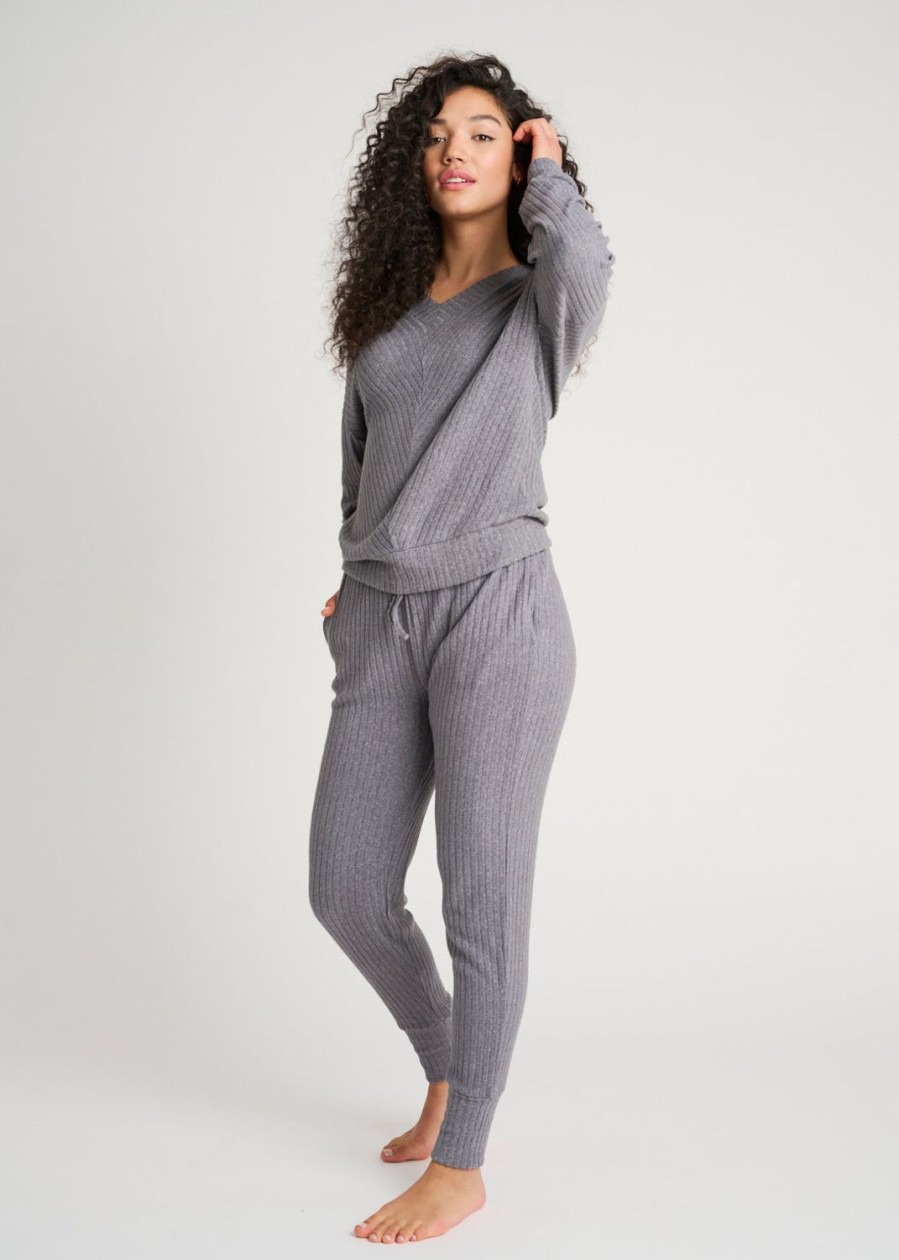 Women Everyday Sunday Loungewear | Cool Gray Mix Recycled Leisure Jogger