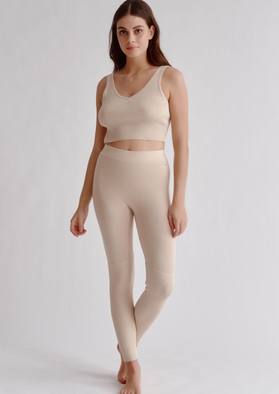 Women Everyday Sunday Loungewear | Bleached Sand Heavenly Legging