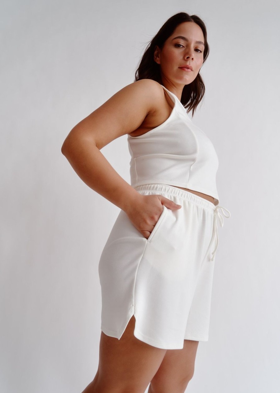 Women Everyday Sunday Loungewear | Off White Sunday Loose Short