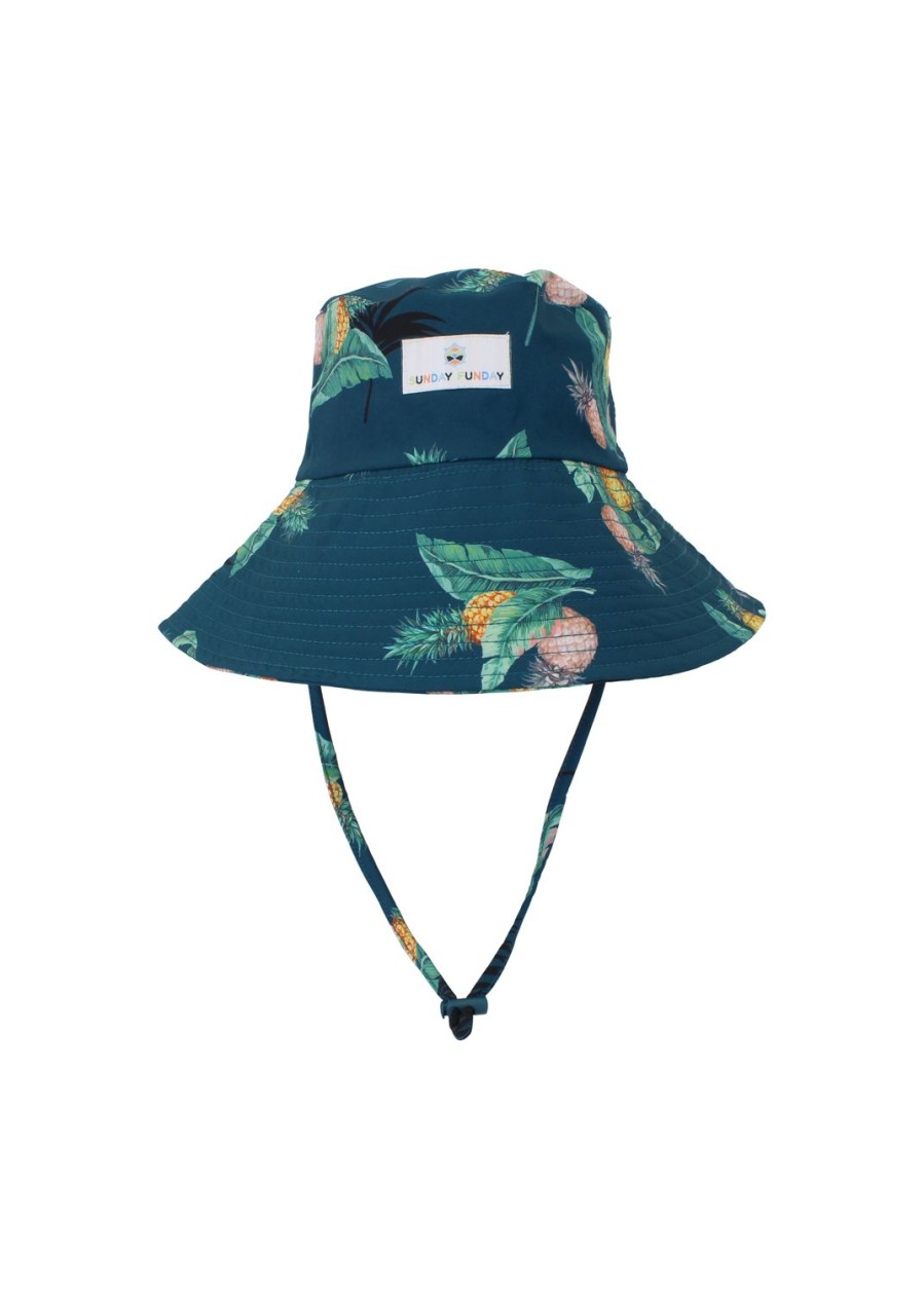 Kids Everyday Sunday | Unisex Blue Coral Bucket Hat