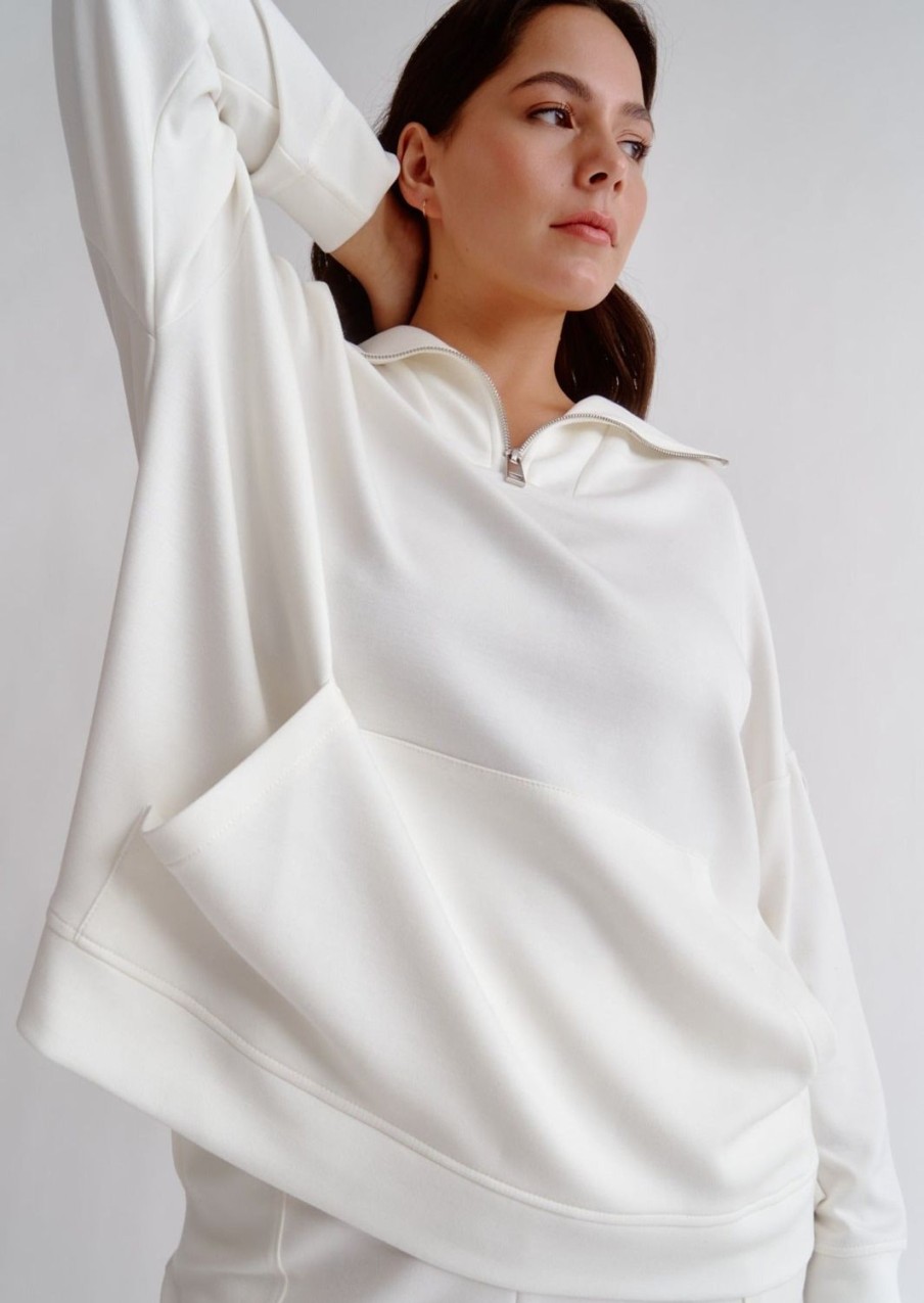 Women Everyday Sunday Loungewear | Off White Sunday Sweatshirt