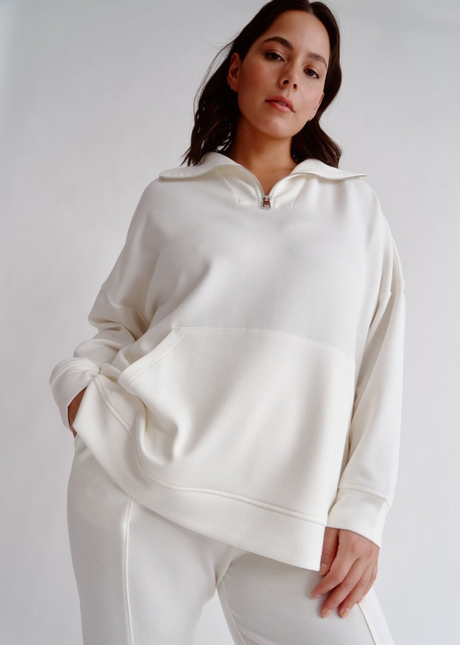 Women Everyday Sunday Loungewear | Off White Sunday Sweatshirt