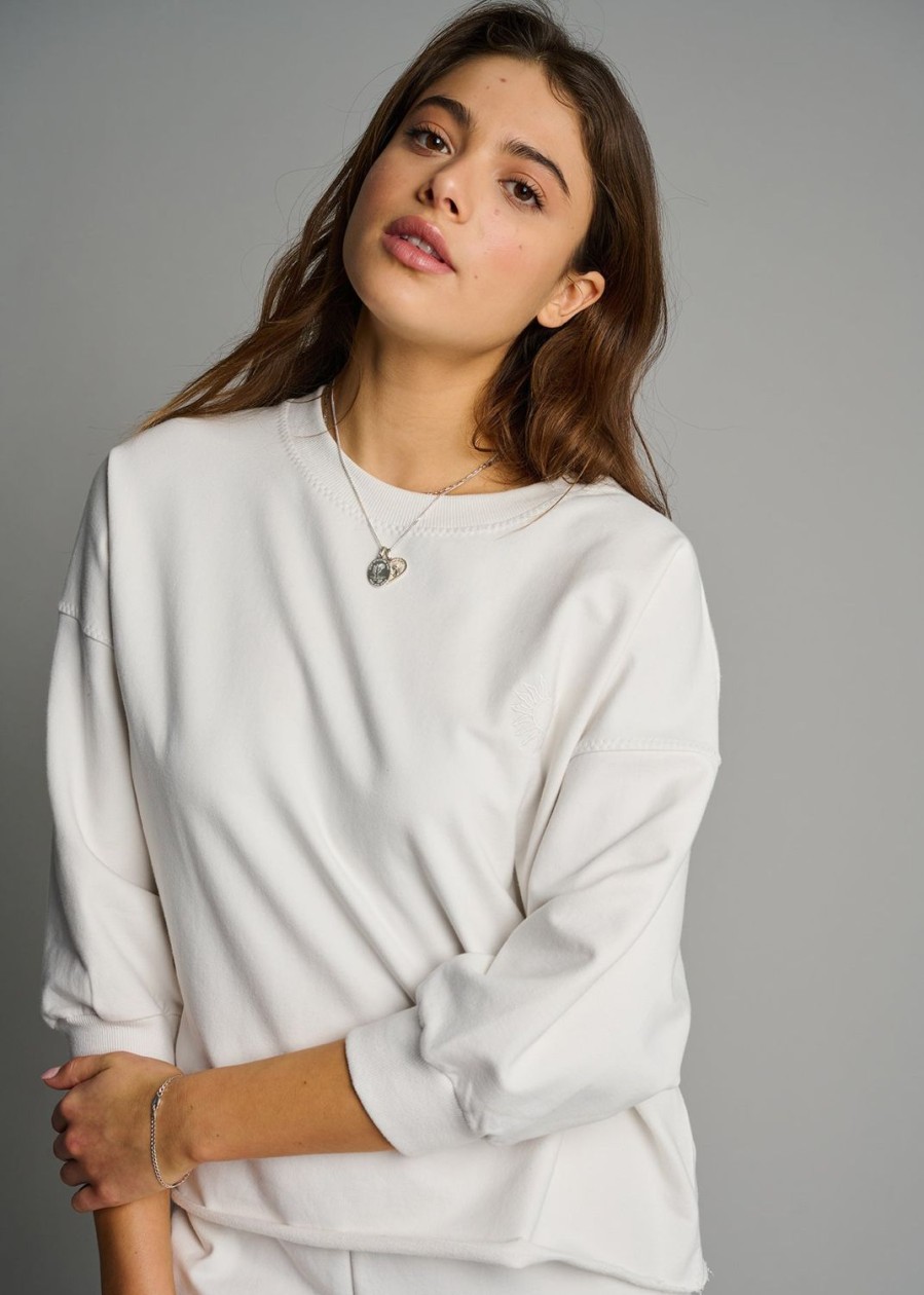 Women Everyday Sunday Loungewear | Cream Comfort Pop Over