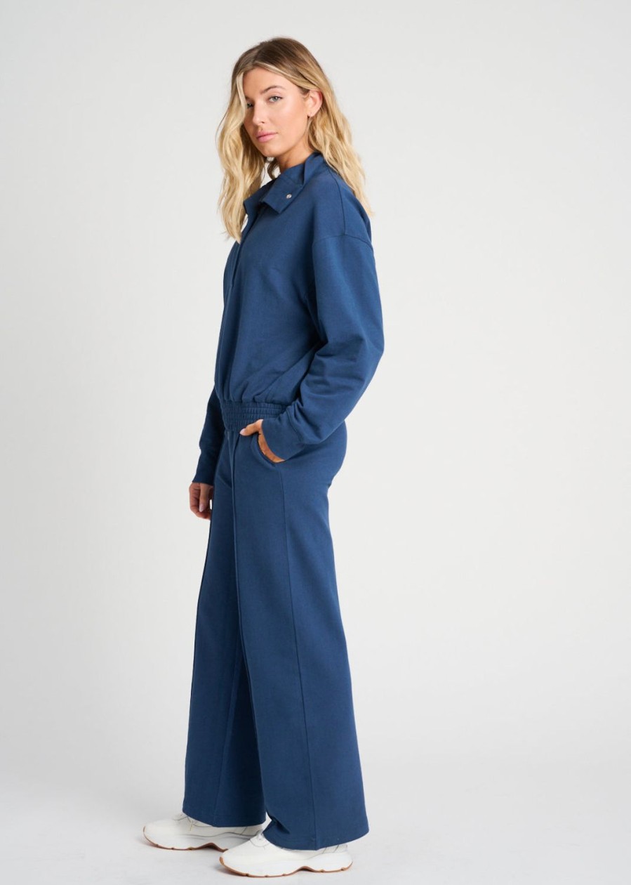 Women Everyday Sunday Loungewear | Moonlit Ocean Organic Comfort Wide Pants