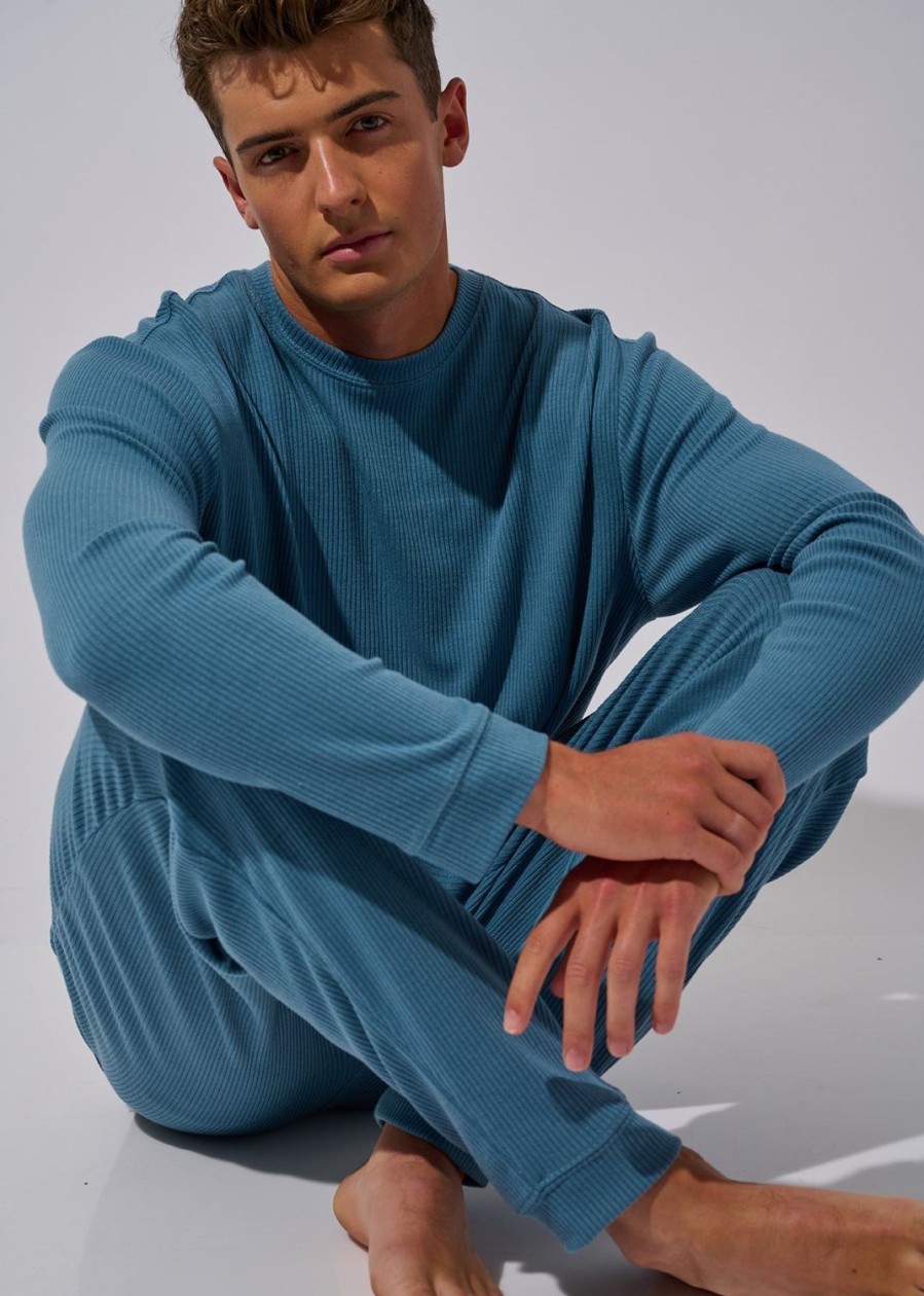 Men Everyday Sunday | Stone Rib Leisure Crewneck