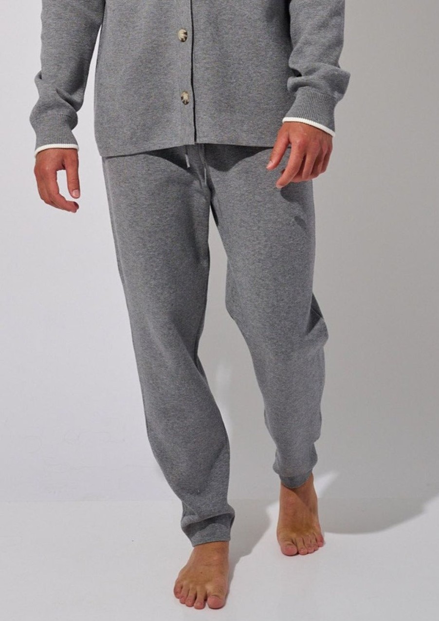 Men Everyday Sunday | Grey Mix Tricot Tapered Pant