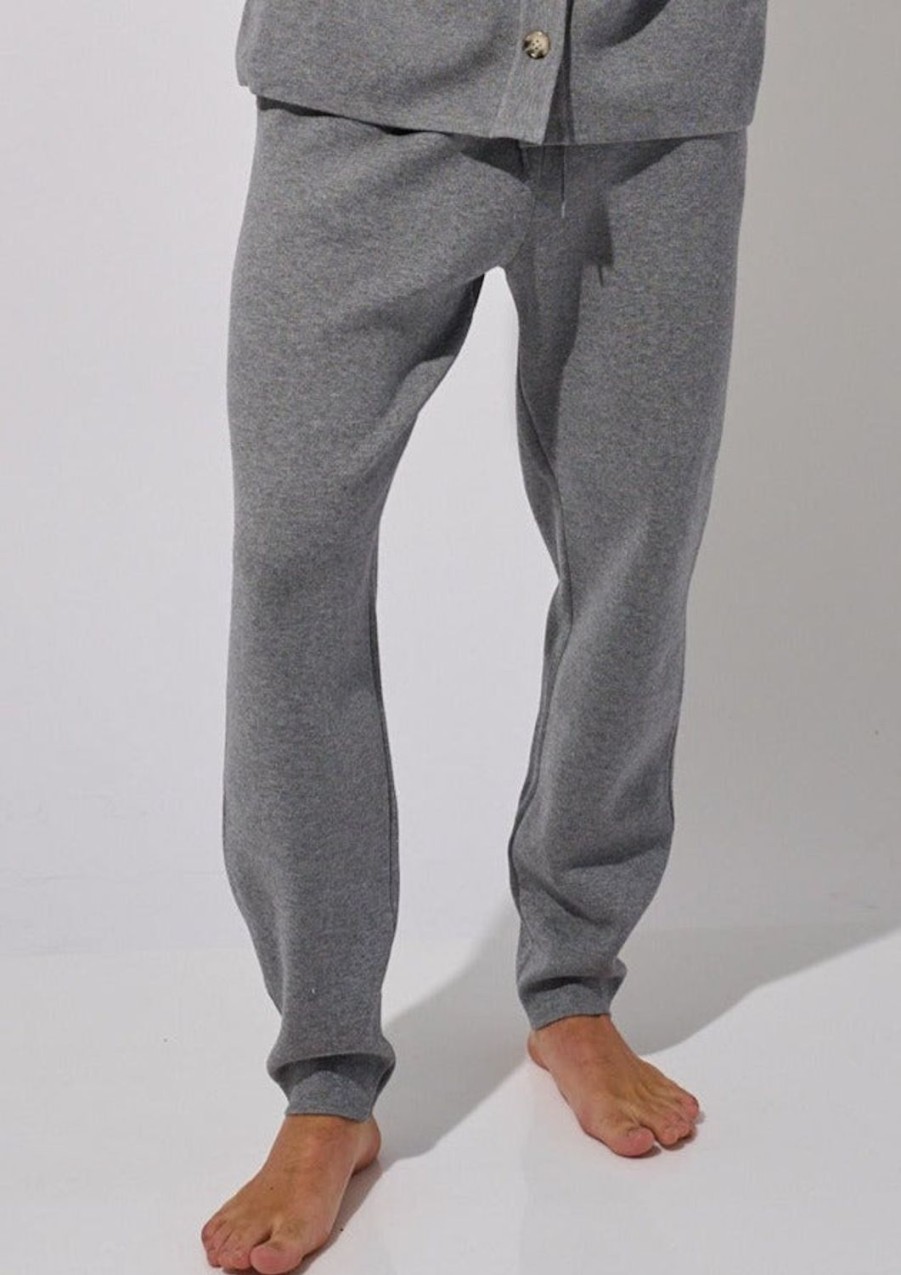 Men Everyday Sunday | Grey Mix Tricot Tapered Pant