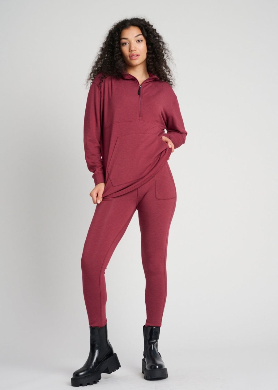 Women Everyday Sunday Loungewear | Rhubarb Warm Leggings