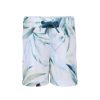 Kids Everyday Sunday | White Leafs Boy Casual Swim Trunk