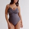 Women Everyday Sunday One-Pieces | Volcanic Glass Crossed One-Piece Swimsuit