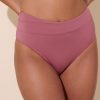 Women Everyday Sunday Swim Bottoms | Brown Rose Second Skin High Waist Bikini Bottom