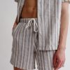 Men Everyday Sunday | Wide Stripe Summer Beach Short