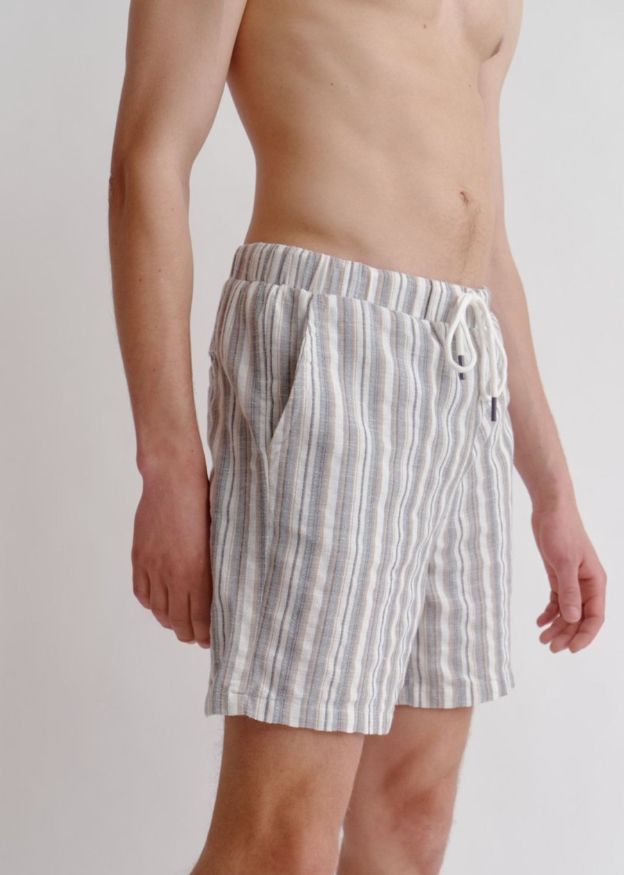 Men Everyday Sunday | Wide Stripe Summer Beach Short