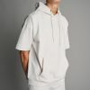 Men Everyday Sunday | Cream Short Sleeve Comfort Hoodie