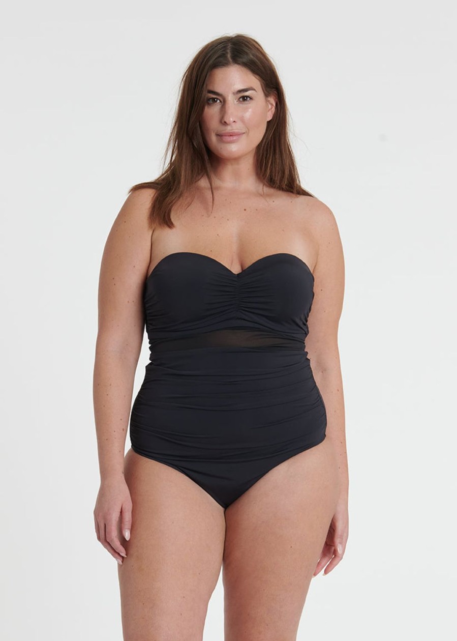 Women Everyday Sunday Body + | Plus Size Black Halter Multiway One-Piece