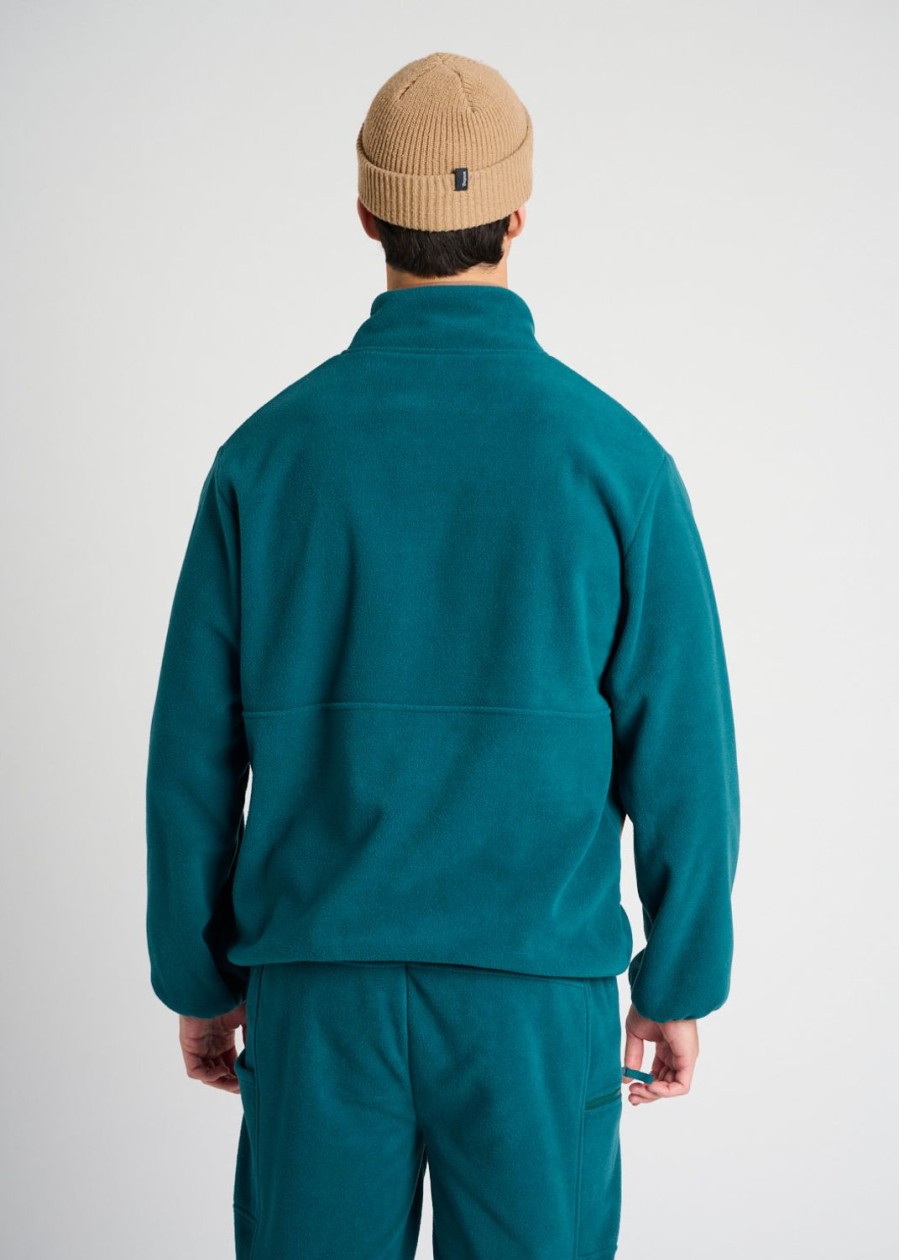 Men Everyday Sunday | Deep Teal Recycled Polar Jacket