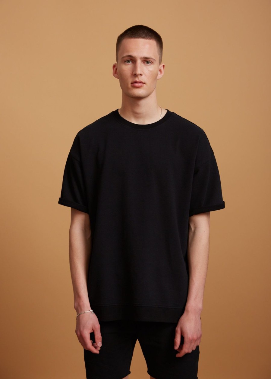 Men Everyday Sunday | Black Organic Comfort Tee