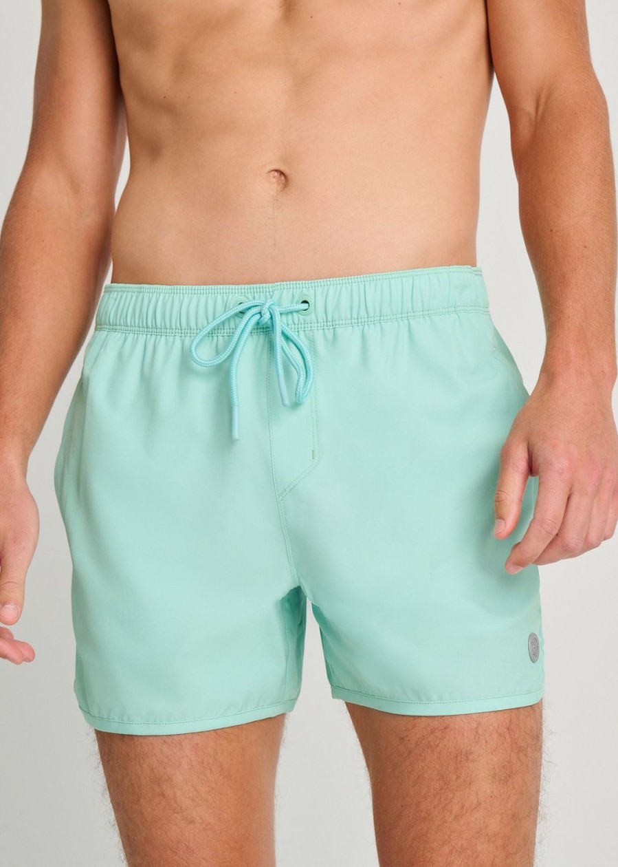 Men Everyday Sunday | Moonlight Green Recycled Retro Swim Trunks