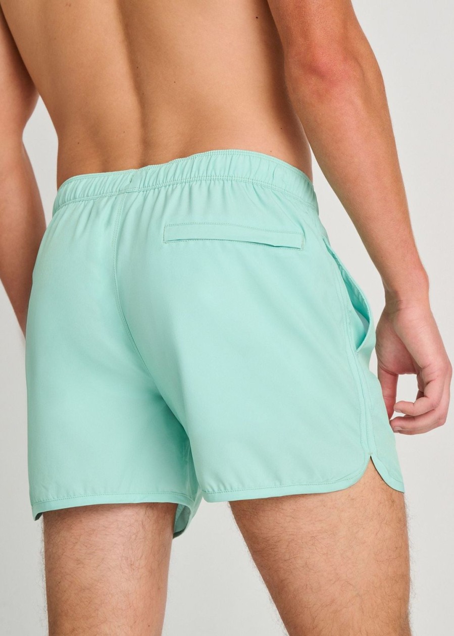 Men Everyday Sunday | Moonlight Green Recycled Retro Swim Trunks