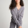 Women Everyday Sunday Loungewear | Cool Gray Recycled Leisure V-Neck