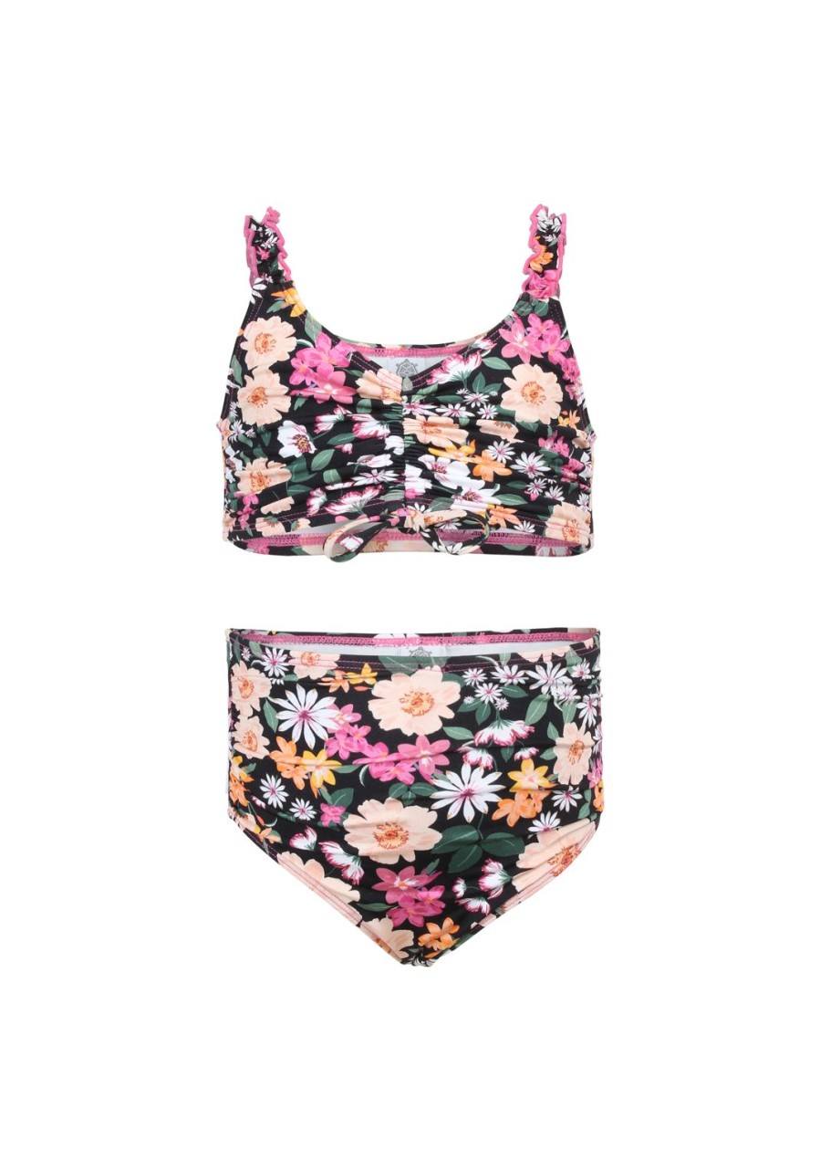 Kids Everyday Sunday | Floral Sunset Two Piece Girl Swim Set