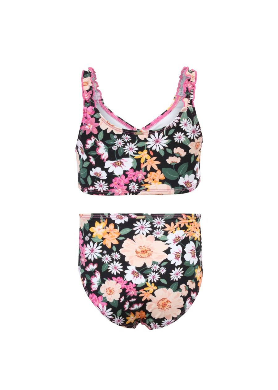 Kids Everyday Sunday | Floral Sunset Two Piece Girl Swim Set