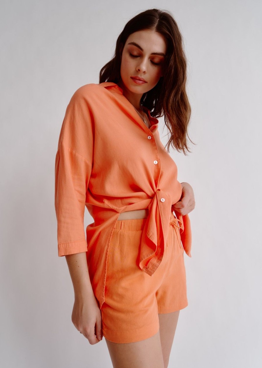 Women Everyday Sunday Beach Cover-Ups | Burnt Ochre Cover-Up Short