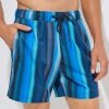 Men Everyday Sunday | Blue Stripe Casual Swim Short