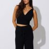 Women Everyday Sunday Loungewear | Black Lounge Sweetheart Top