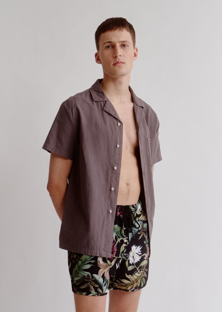 Men Everyday Sunday | Charcoal Summer Beach Shirt