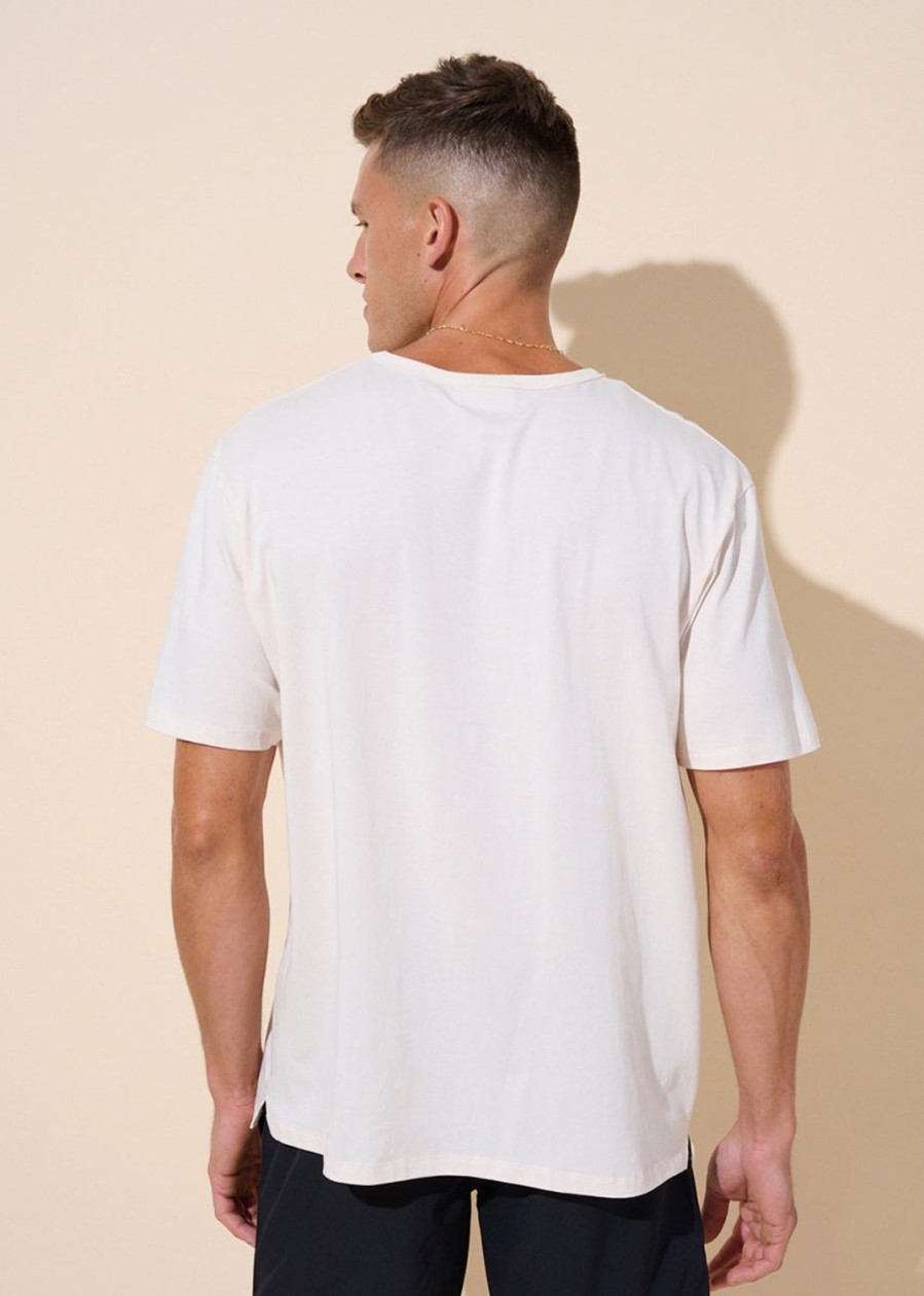 Men Everyday Sunday | Off White Organic Signature Tee