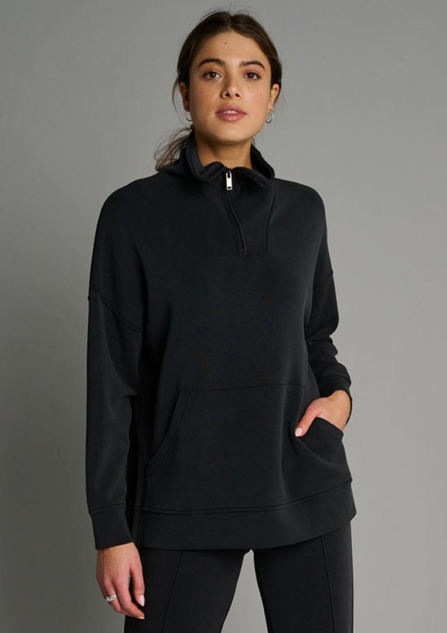 Women Everyday Sunday Loungewear | Black Sunday Sweatshirt