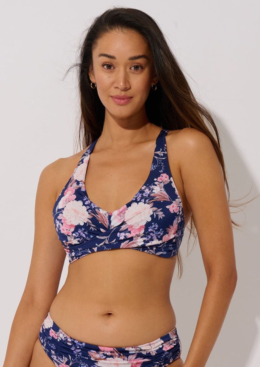 Women Everyday Sunday Swim Tops | Marine Euphoria D-Cup Crop Top