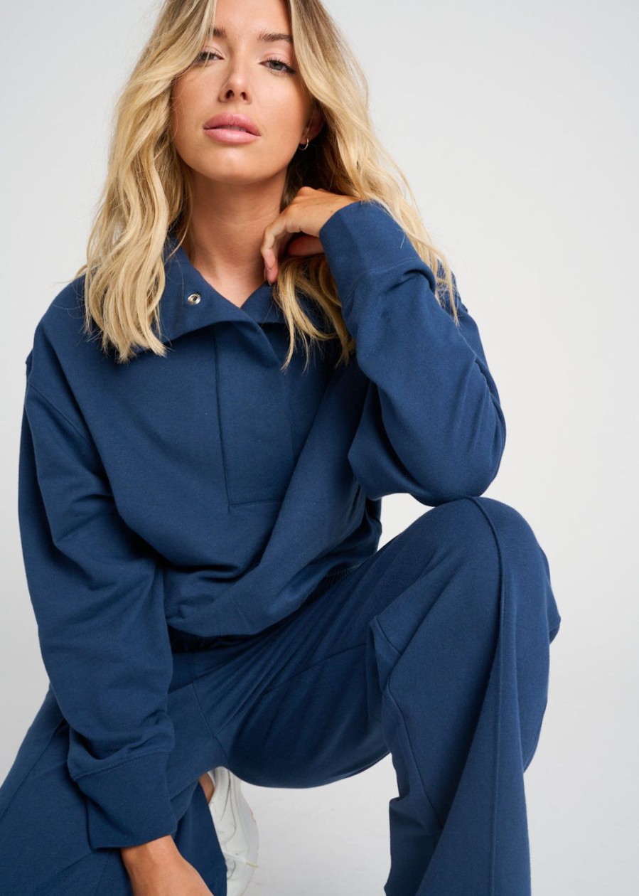 Women Everyday Sunday Loungewear | Moonlit Ocean Organic Comfort Sweatshirt