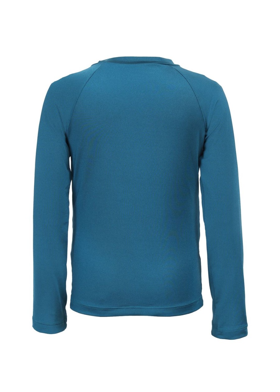 Kids Everyday Sunday | Unisex Blue Coral Ocean Long Sleeve Rashguard