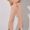 Women Everyday Sunday Sleepwear | Peach Everyday Cropped Pant