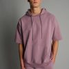 Men Everyday Sunday | Elderberry Short Sleeve Comfort Hoodie